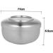 Beavorty 2-Pack Razor Soap Peel with Lid & Shaving Brush Holder | Premium Shaving Soap Bowl | Silver 11x11x6.5 cm - Ideal for Smooth Shaving - Buy Online on SooperMarket.com