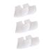 minkissy 3 Pairs Silicone Socks for Dry feet Silicone Heel Sleeves Sock Heel Protectors high Heel Sleeve Shoe Filler Foot moisturizing Socks Heel Support Foot Socks Comfortable White