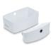 Hauck Alpha+ Storage Box Set White - Set of 2 Click On Organising Boxes for Highchair Practical Storage Space