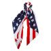 Lux Accessories July 4th American Flag Hair Ties - Navy Blue, Red, White Stars - Buy Online on SooperMarket.com