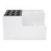 MRNHA White Scissor Non-Slip Storage Rack Ultra Light Hair Tool Organizer Hair Dryer Barber Tool Hairdressing Tool Organizer-A