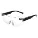 SKYWAY Magnifying Glasses with Light, 200% LED Lighted Rechargeable Magnifier Eyeglasses for Reading Hobbies and Close Work Hands Free Black200