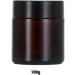 Dajidafu Amber Glass Bottle For Makeup And Body Care Products Multi-functional Screw Lid Reusable BPA-free Eco-friendly 100g Black 100g 100g Black 100g - Buy Online on SooperMarket.com