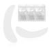 PERMANIA Lash Pads Eyelash Pads for Lash Extensions Eyelash Pads for Lash Lift Reusable Lash Pads Silicone Material for a Skin-Friendly Fit Cruelty-Free (White)