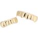 Herchr Funny Halloween Teeth - Shiny Brass Prosthesis for Parties | Unique Gold Decoration & Gift - Buy Online on SooperMarket.com