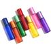 HINNASWA Purple Essential Oil Roller Bottles - Refillable Glass Bottles with Stainless Steel Balls - Leak proof Roll on Bottle - Buy Online on SooperMarket.com