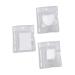 VILLCASE 3 Sets Ring Palette Polish Mix Nails Accessories Nail Art Display Makeup Mixing Palette Nail Palette Make up Kit Nail Art Polish Nail Art Ring Tool Mini Stainless Steel Material As Shown 7.6x5.1cm