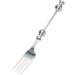 Funny Cake Bread Forks Bead Stringing Round Spoon Stainless Steel Dessert Forks Multi-Functional Kitchen Tool Fruit Fork Bead Stringing Fork - Buy Online on SooperMarket.com
