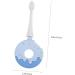 FOYTOKI Children's Toothbrush - Portable Silica Gel Cleaning Brush for Kids - 1 Pack - Blue - Buy Online on SooperMarket.com