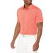 PGA TOUR Men's Feeder Stripe Short Sleeve Golf Polo Shirt Large Firelight
