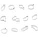 TOPBATHY 36 Pcs Cake Crackers Cookies Vegetable Cookie Cutters Fondant Cutters Biscuit Modeling Mold A - Buy Online on SooperMarket.com