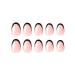 RikView Black French Press on Nails 24 PCs/Set | Medium Almond Glossy Fake Nails for Women - Buy Online on SooperMarket.com
