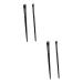 Baluue 6 Sets Eyeliner Brush Makeup Brush Eye Liner Wands Eyebrow Brush Spoolie Ear Black Wood