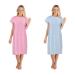 Abiha Comfort and Functionality Combined: Labor and Delivery Gown Nursing Nightgown Maternity Nightgowns for Hospital Short Breastfeeding Nightgown L-XL Pink