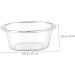 OFFSCH Transparent Plastic Washbasin Wash Basin Plastic Face Cleaning Basin Salon Washing Basin Wash Plastic Basin Foot Soaking Basin Kitchen Sink Bowl Wash Bowl Vegetable Bowl Baby Large Transparent 26.7x25.7cm - Buy Online on SooperMarket.com