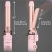 4-in-1 Interchangeable Automatic Rotating Curling Iron & Thermal Brush Set - Pink | Instant Heat 410 F for Effortless Curls - Buy Online on SooperMarket.com