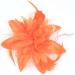 Arranview Jewellery Orange flower fascinator comb with feather tendrils Orange One Size - Buy Online on SooperMarket.com