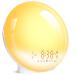 Togaga light alarm clock daylight alarm clock sunrise sunset simulation wake up light with two alarms alarm clock radio 7 natural noises 11 color light 20 brightness bedside lamp adult