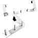 CHILDWEET Stainless Steel Hooks Hanging Racks for Clothes Over The Door Hook Clothes Hook Nail Cloth Hook 35.6X12.5X4CM As Shown - Buy Online on SooperMarket.com