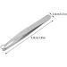 1pc Nose Hair Scissors Nose Hair Remover Eyelash Tweezers Eyebrows Hair Removal Round Tip Nasal Hair Tweezers Eyebrow Clippers Trimmer Nail Baby Pluck Hair Stainless Steel Slicer - Buy Online on SooperMarket.com