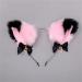 Cat Ears Bell Headband Folding Ear Powder Plus Black Gold Bell Bow Headband Fox Ear Accessories Cute Plush Headgear for Halloween Cosplay Costume Party Dress Girls - Buy Online on SooperMarket.com