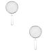GANAZONO 2pcs Pet Sand Shovel para Pecera Fine Sand Sifter Fish Silver Barbed Wire 26x14cmx2pcs Silverx2pcs