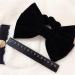 Black Velvet Hair Scrunchies for Women and Girls - Hair Elastic Bow Ties - Buy Online on SooperMarket.com