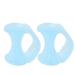 Gel Toe Separators For Overlapping Toes Hammer Toe Straightener Bunion Pads Corrector For Women Pinky Toe Spacers For Bunion Feet Socks (Light Blue One Size) One Size Light Blue