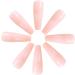 Coffin False Nails Long Nude Press On Acrylic Stick On Nails - 24pcs for Women and Girls - Buy Online on SooperMarket.com