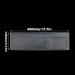 quiodok 4 Pcs Desktop Computer Keyboard Skin Protector Film Cover Clear Silicone Keyboard Cover Universal Keyboard Cover Protector for Standard Size 108 Keys PC Computer(445*130mm) - Buy Online on SooperMarket.com