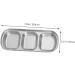 MAGICLULU Dining Tableware 9 Pcs Seasoning Dish Japan 304 Stainless Steel Household Seasoning Plate 20x8cmx3pcs As Shownx3pcs - Buy Online on SooperMarket.com