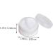 BELLIFFY 10 Pcs Transparent Powder Box Foundation Powder Case Loose Powder Holder Moisturizer Plastic White - Buy Online on SooperMarket.com