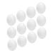 Yardwe 12pcs Fake Eggs Minieggs Household Egg Props Mini Egg Graffiti Plastic Eggs Fake Bird Eggs Parrot 1.6x1.2cm White
