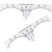 NOLITOY 30 Pcs Microblading Ruler Sticker Scale Ruler Eyebrow Guide Measure Tool Design Ruler Make up - Buy Online on SooperMarket.com