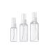 Spray bottle small 3 pieces of spray bottle (30ml 60ml 80ml) plastic empty transparent fine fog atomizer bottled portable travel bottles set for water alcohol perfume pump bottle