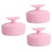 Beavorty 3pcs Makeup Brush Cleaning Box silicone brush cleaner makeup cleaning bowl makeup brush cleaner solution make up silicone makeup brush cleaner Wet and dry Silica gel carpet