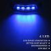 PSEQT 3.8'' Waterproof Boat Marine LED Lights - Blue 6Pcs | Interior Deck Light for Pontoon, Fishing Boat, Kayak, Sailboat | 12V 24V - Buy Online on SooperMarket.com