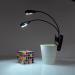 Portable LED Reading Lamp - 8 LED USB Clamping Light Flexible 360 Arm Ideal for Night Reading in Bed - Black - Buy Online on SooperMarket.com