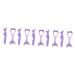 MAGICLULU 10 Pcs Mascara Guard Silicone Molds Eyeliner Guard Eyeliner Make up Usb Purple