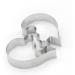 5pcs Fruit Cakes Animal Crackers Biscuits Metal Candy Ocean Cookie Chocolate Vegetable Stainless Steel Molds Eiffel Tower Shape Molds Cake Baking Molds Mini Diamond Ring Bridegroom 7.5x5.5cm Silver - Buy Online on SooperMarket.com