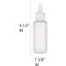 BRIGHTFROM Twist Top Applicator Bottles 2 OZ - Pack of 2 | Refillable Squeeze Bottles with Open/Close Nozzle for Multi-Purpose Use - Buy Online on SooperMarket.com