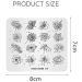 Alexnailart Nail Stamping Plate Multi-Pattern Print Image Stamper Scraper Tool FL019 - Buy Online on SooperMarket.com