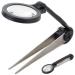 LUPEX magnifying glass tweezers pointed tweezers work magnifying glass tweezers swivel magnifying glass pliers