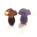 Natural Fluorite Quartz Gem Crystal Mushroom Polished Raw Stones Home Decoration Reki Gifts HOMEZHOU