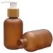 2 Pcs 4oz/120ml Amber Plastic Pump Bottles with Bamboo Pump Dispensers Empty Refillable Lotion Pump Cosmetic Storage Container Jars for Shampoo Shower Gel Toiletries Hair-Conditioner - Buy Online on SooperMarket.com