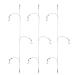 Dyxssm Fishing Hooks with Leader Rigging, Fishing Hook Line Stainless Steel Fishing Rigs Wire and Rig Hooks 10# Style-b: 3 Hooks Rig