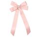 JSGHGDF Bowknot Hair Clip Heart Long Ribbon Bowknot Shape Hair Clip for Girl Spring Styling Tiaras Pink