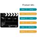 Sedremm Dry Erase Director's Film Movie Clapperboard Slate for Film TV MovieCut Action Scene (10x12in/24.5x30cm) White Clapboard and Colorful Stick - Buy Online on SooperMarket.com