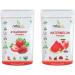 THRU ruit Powder Combo Pack of 2 Strawberry Powder & Watermelon Powder |Dry No Added Sugars and Preservatives (200 GM Each) 400 GM by