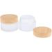 B Blesiya 4 Pieces 50g Empty Glass Cream Jars - Ointment & Cosmetic Containers with Screw Lid for International Shipping - Buy Online on SooperMarket.com